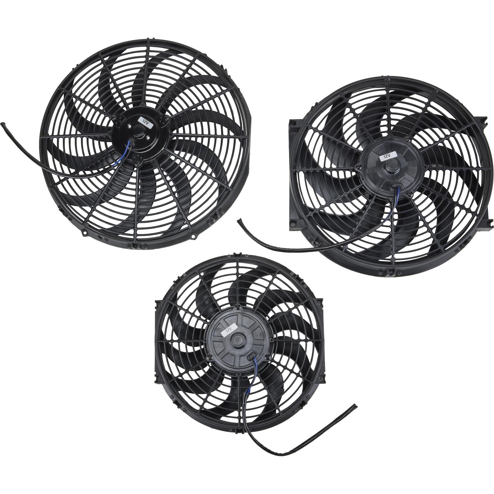 Speedway 12 Inch Universal Electric Radiator Cooling Fan - High Performance Cooling for Cars, Trucks & SUVs - Perfect for Engine Overheating Prevention & Summer Driving