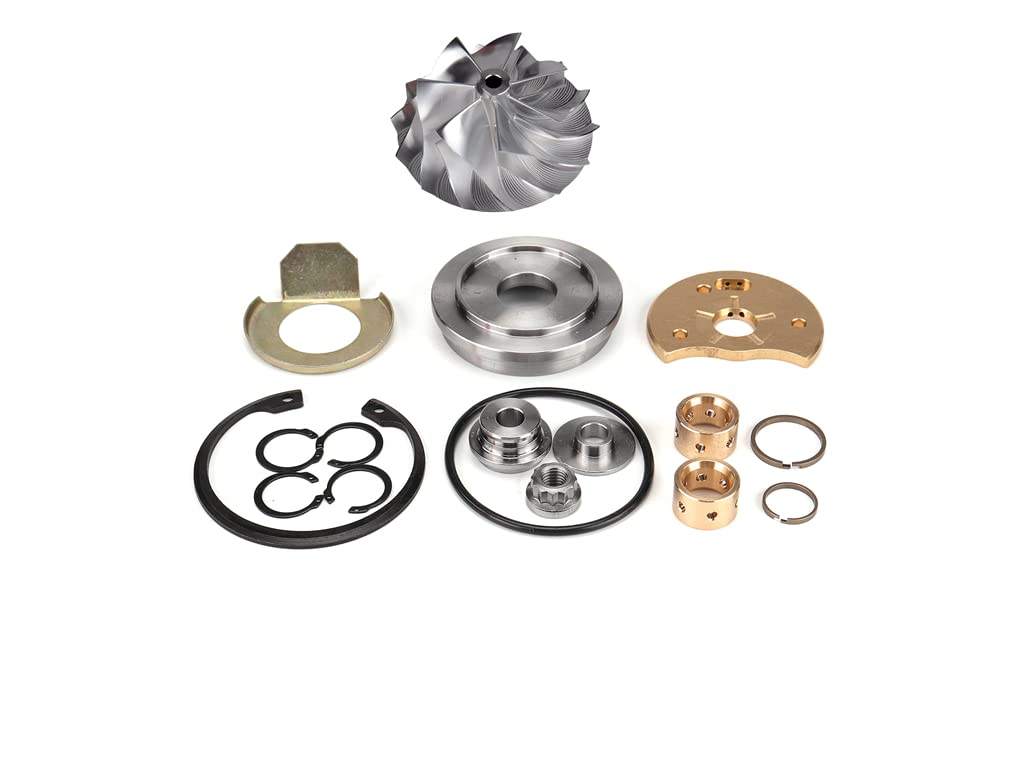 Pulsar Turbo Billet Compressor Wheel & Rebuild Kit for 2004.5-2007 Dodge Ram 5.9L Cummins HE351CW Turbocharger - High Performance Upgrade & Repair Solution for Off-Road & Towing Applications
