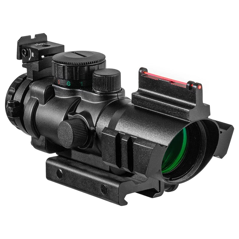 VOMZ 4x32 Riflescope - 20mm Dovetail Mount Tactical Reflex Sight for Hunting, Airsoft & Sniper Rifles | Perfect for Long-Range Shooting & Outdoor Adventures