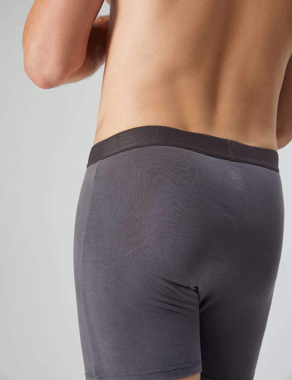 Natural Feelings Men's Boxer Briefs - Soft Cotton Underwear with Open Fly (3-Pack) - Comfortable for Daily Wear, Workout & Sleep