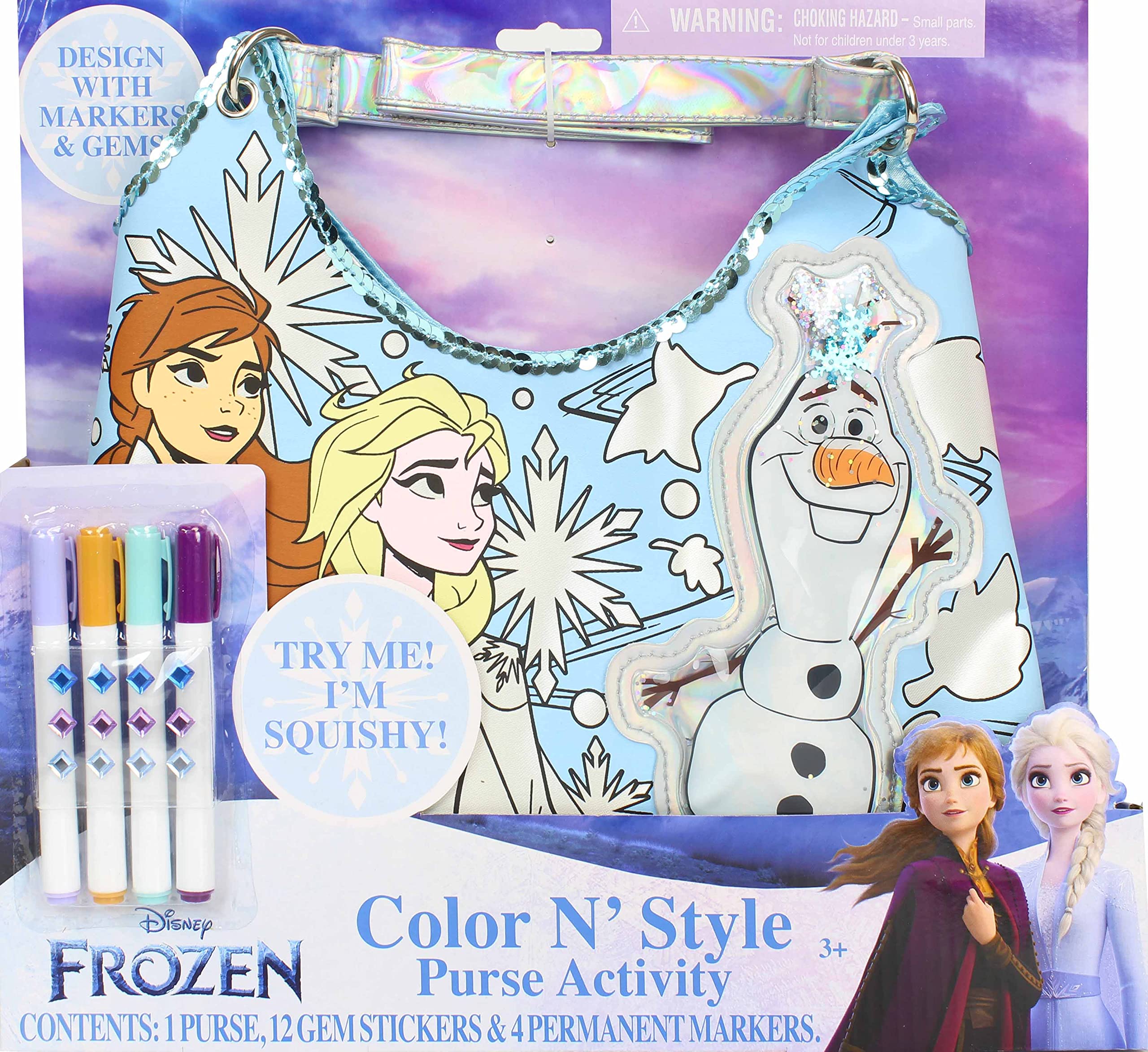 Disney Frozen 2 CNS Purse for Kids - Official Tara Toys Licensed Character Handbag for Girls, Perfect for Dress-Up Play, Birthday Gifts & Disney Fan Collections