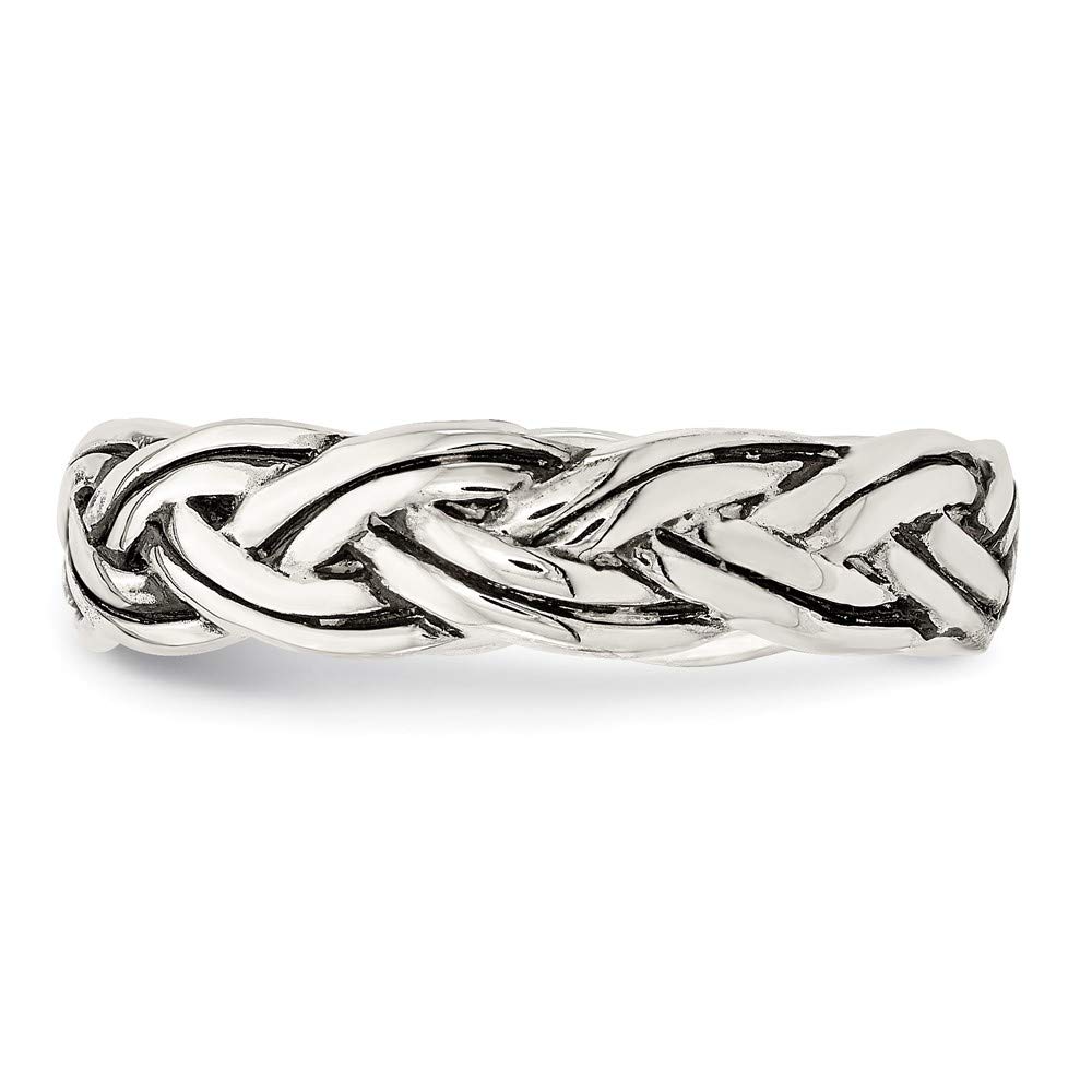 925 Sterling Silver Antiqued Celtic Band Ring for Women - Elegant Handmade Jewelry Gift for Her, Perfect for Weddings, Anniversaries & Special Occasions