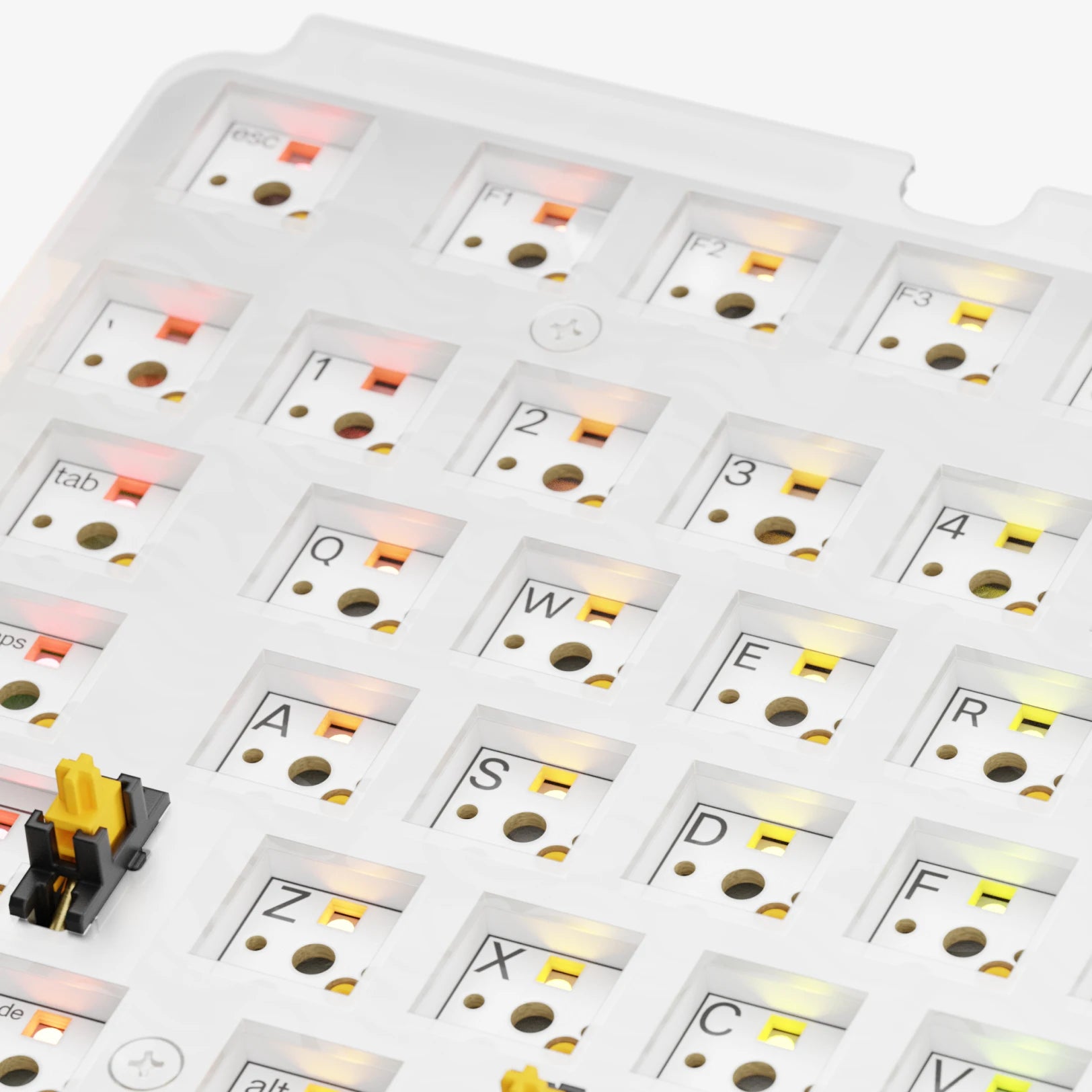 GMMK 3 Mechanical Keyboard Switch Plates - Compatible with GMMK 3 60% 65% 75% Layouts - Aluminum Steel PC Material - Perfect for Gaming Typing & Custom Keyboard Builds