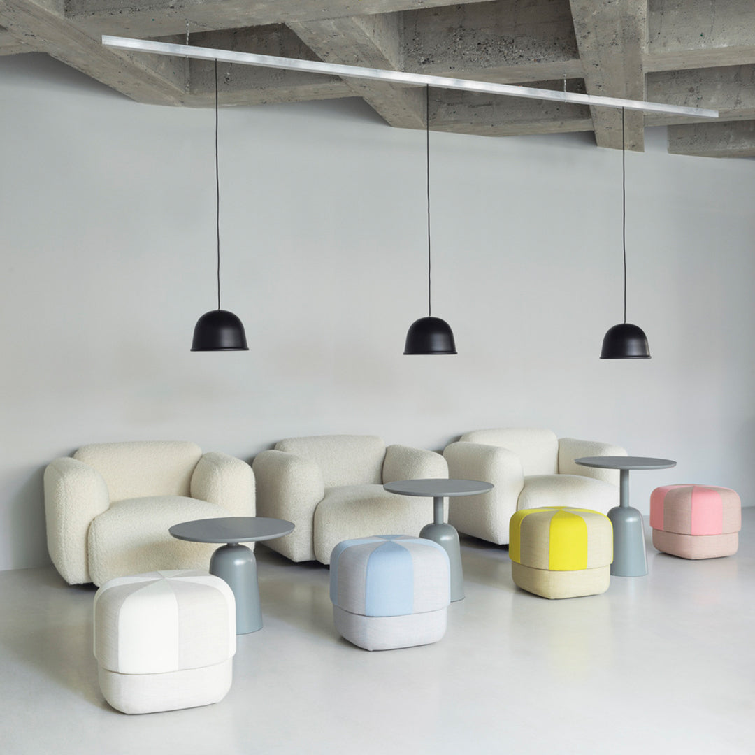 Legal Circus Pouf Duo Ottomans by Normann Copenhagen - Stylish Seating for Living Room, Lounge, or Bedroom Decor