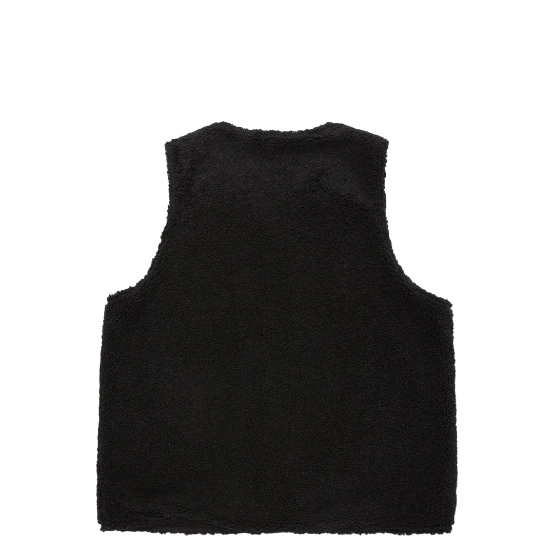 Teddy Notes Vest for Women - Soft & Cozy Black Fleece Vest - Perfect for Casual Outfits, Layering & Fall Fashion