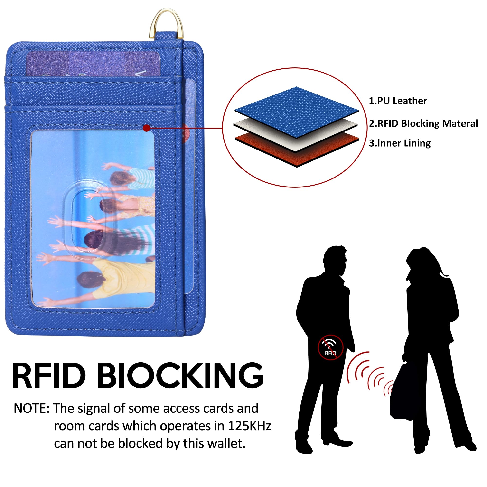 Slim RFID Blocking Credit Card Holder - Minimalist Front Pocket Wallet with ID Window for Men & Women | Compact Card Case for Everyday Use, Travel & Business