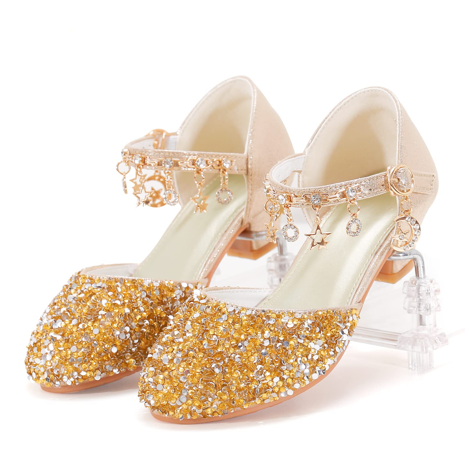 **Sparkly Princess Heels for Girls - Cinderella Dress Up Shoes for Kids - Perfect for Birthday Parties, Pageants & Playtime**