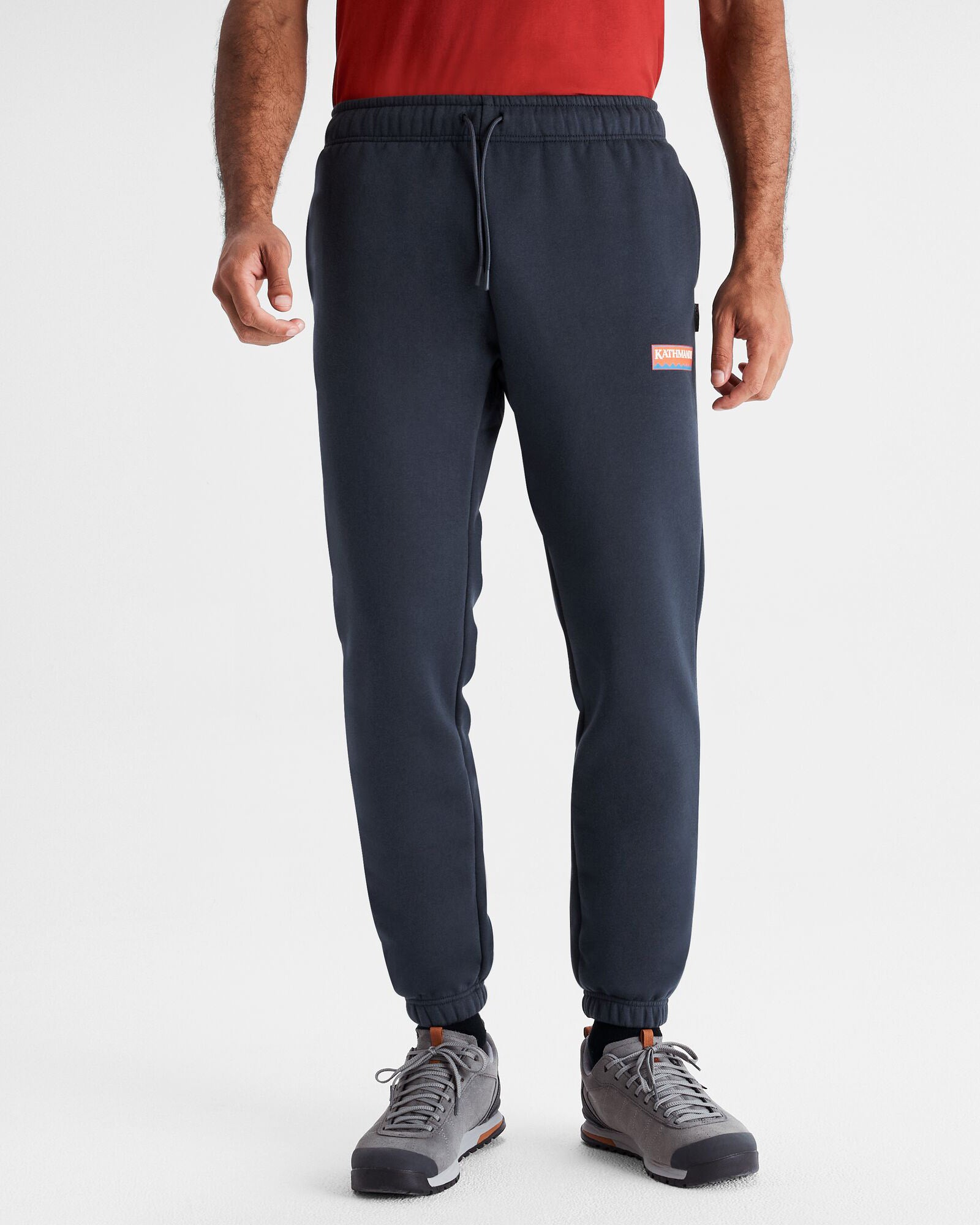 Men's Kathmandu Heritage Logo Slouchy Joggers - Pure Navy Comfortable Casual Pants for Lounge, Travel & Outdoor Activities