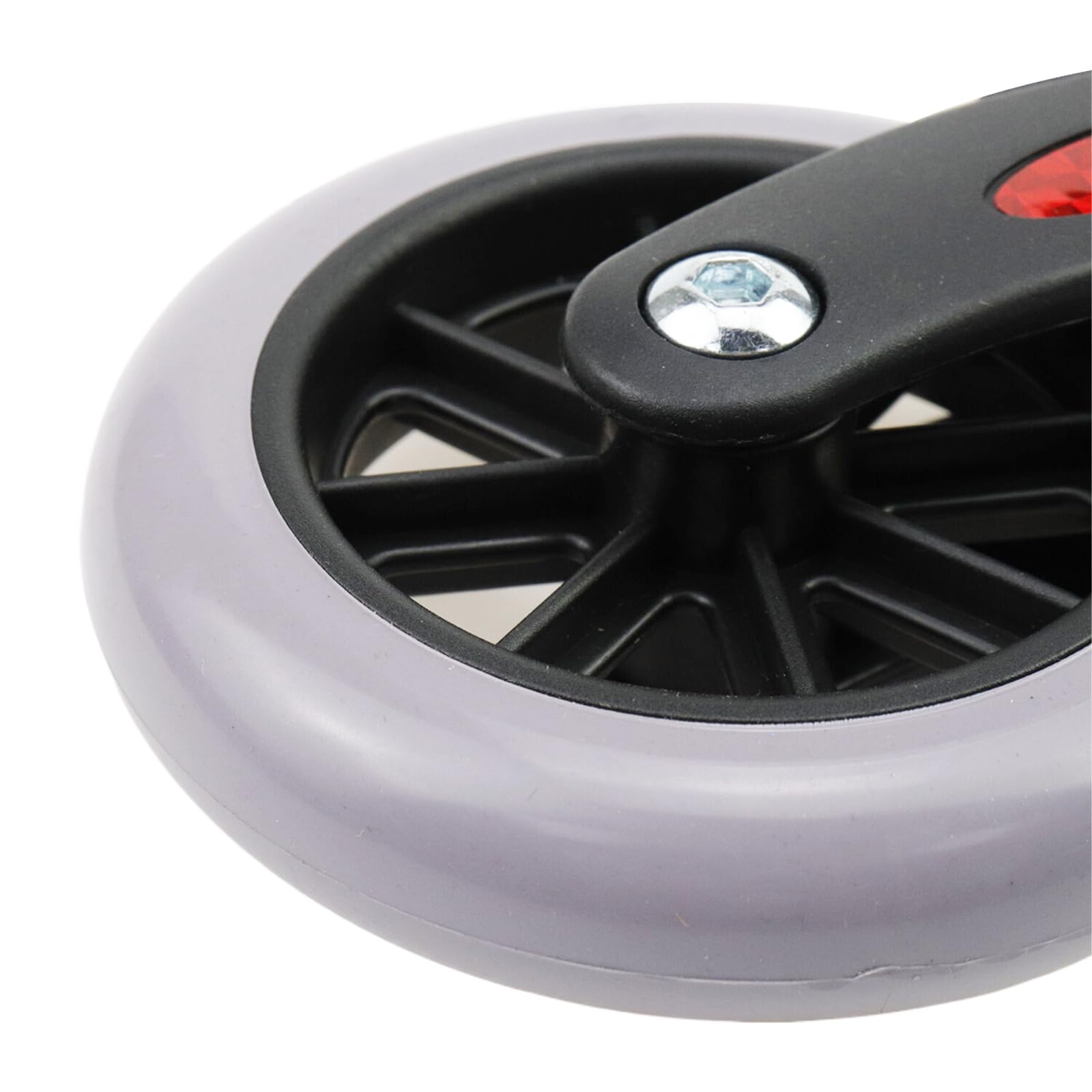 2Pcs 4 Inch Anti-Skid Wheelchair Replacement Wheels - Durable Castor Wheels for Walkers, Rollators & Mobility Aids - Perfect for Indoor/Outdoor Use & Elderly Assistance
