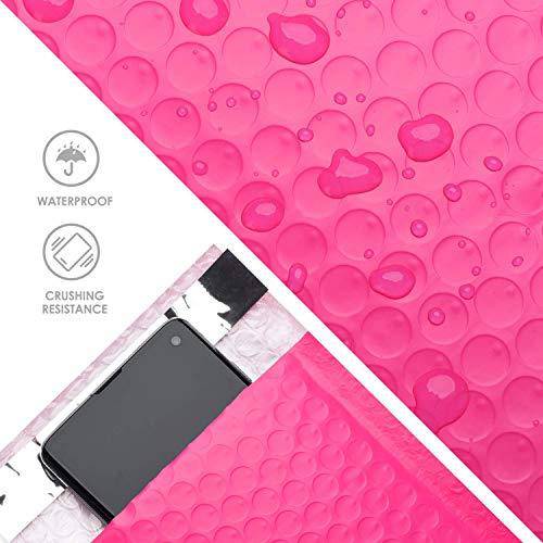 6x10 Bubble Mailer Padded Envelopes - Hot Pink | Waterproof & Tear-Resistant Shipping Envelopes for Ecommerce, Small Packages & Mailing | Perfect for Jewelry, Cosmetics & Small Business Shipments