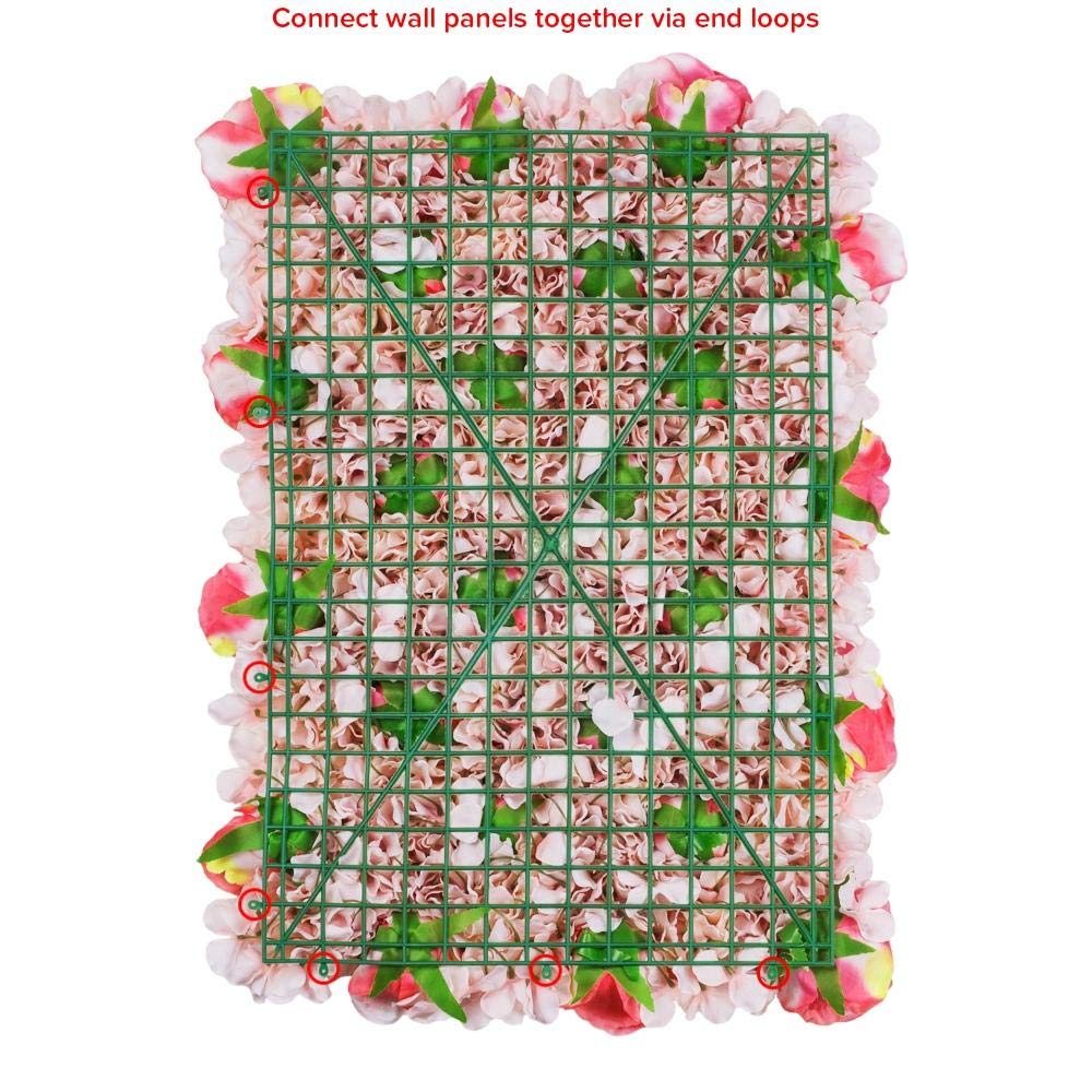 Fuchsia Silk Rose Backdrop - Elegant Wedding & Home Decor (16