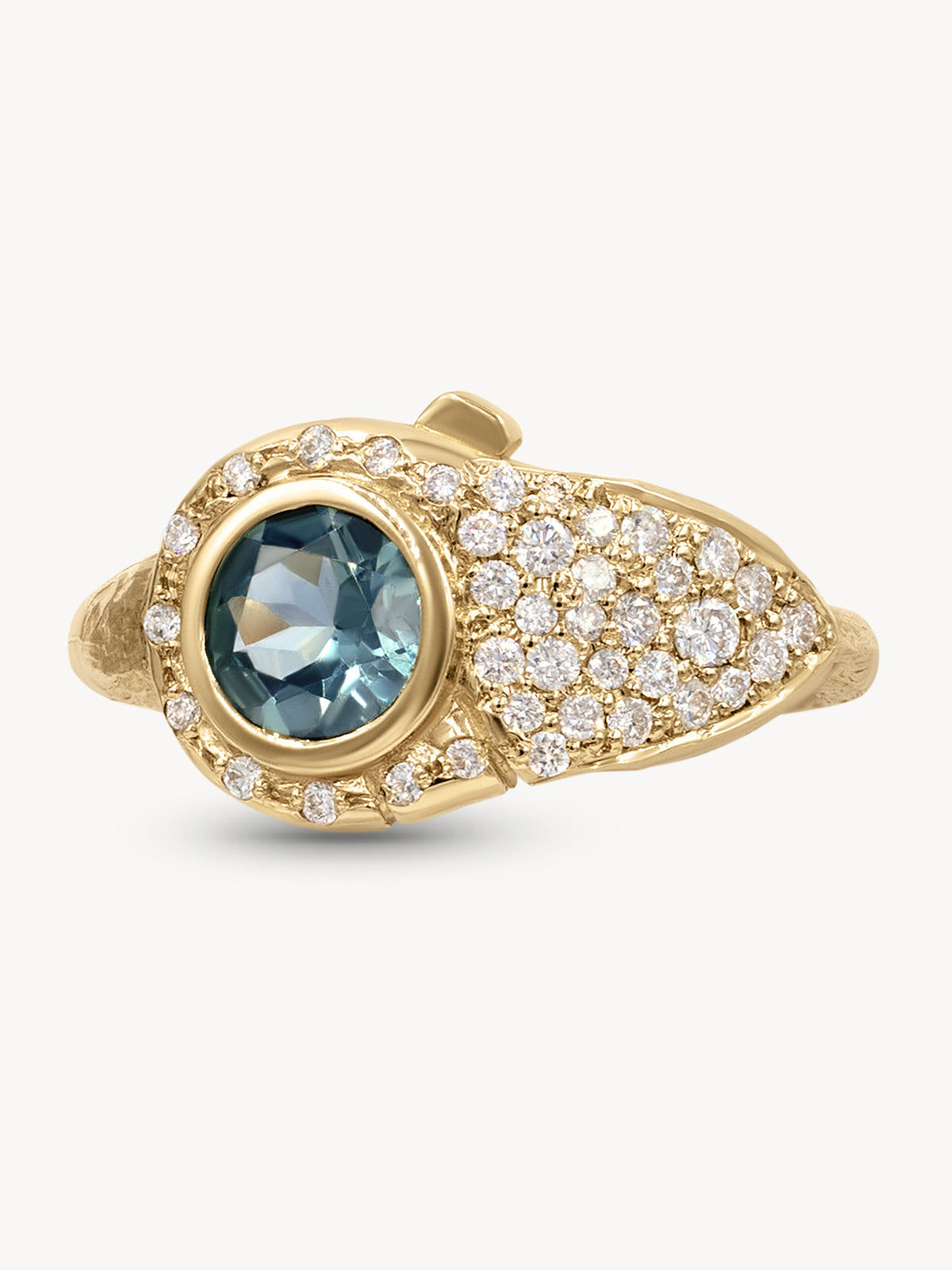 Birthstone Lock Ring - Personalized Sterling Silver Jewelry for Women - Perfect Gift for Birthday, Anniversary & Valentine's Day - Elegant Everyday Wear & Special Occasions