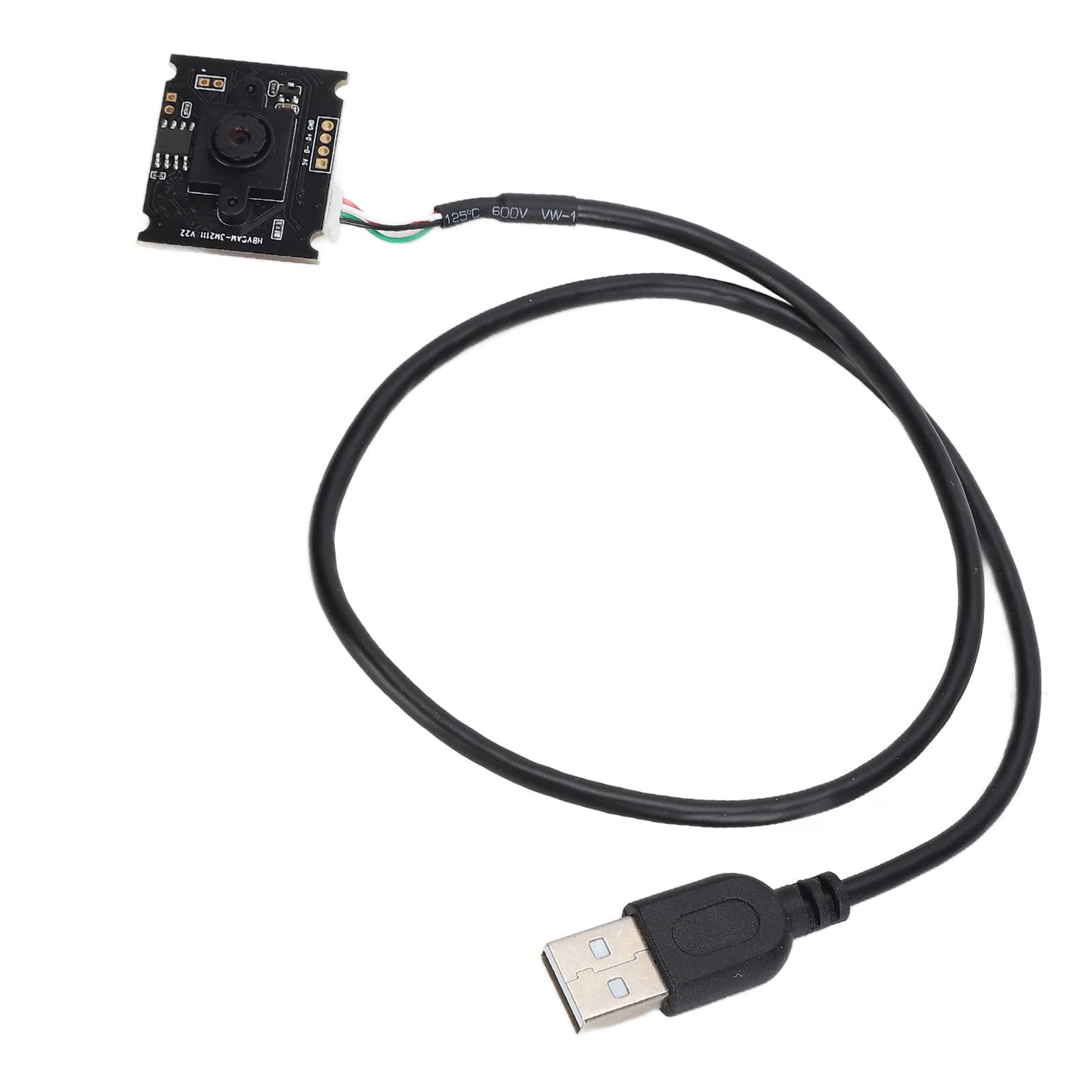 ANKROYU USB 2.0 Webcam Module - 3.5mm Lens Manual Focus Camera Board with 64° Viewing Angle for Advertising Machines, Digital Signage & Security Monitoring