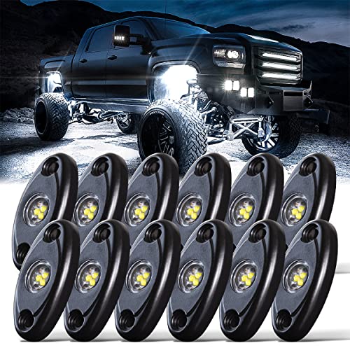 LED Rock Lights -12PCS White