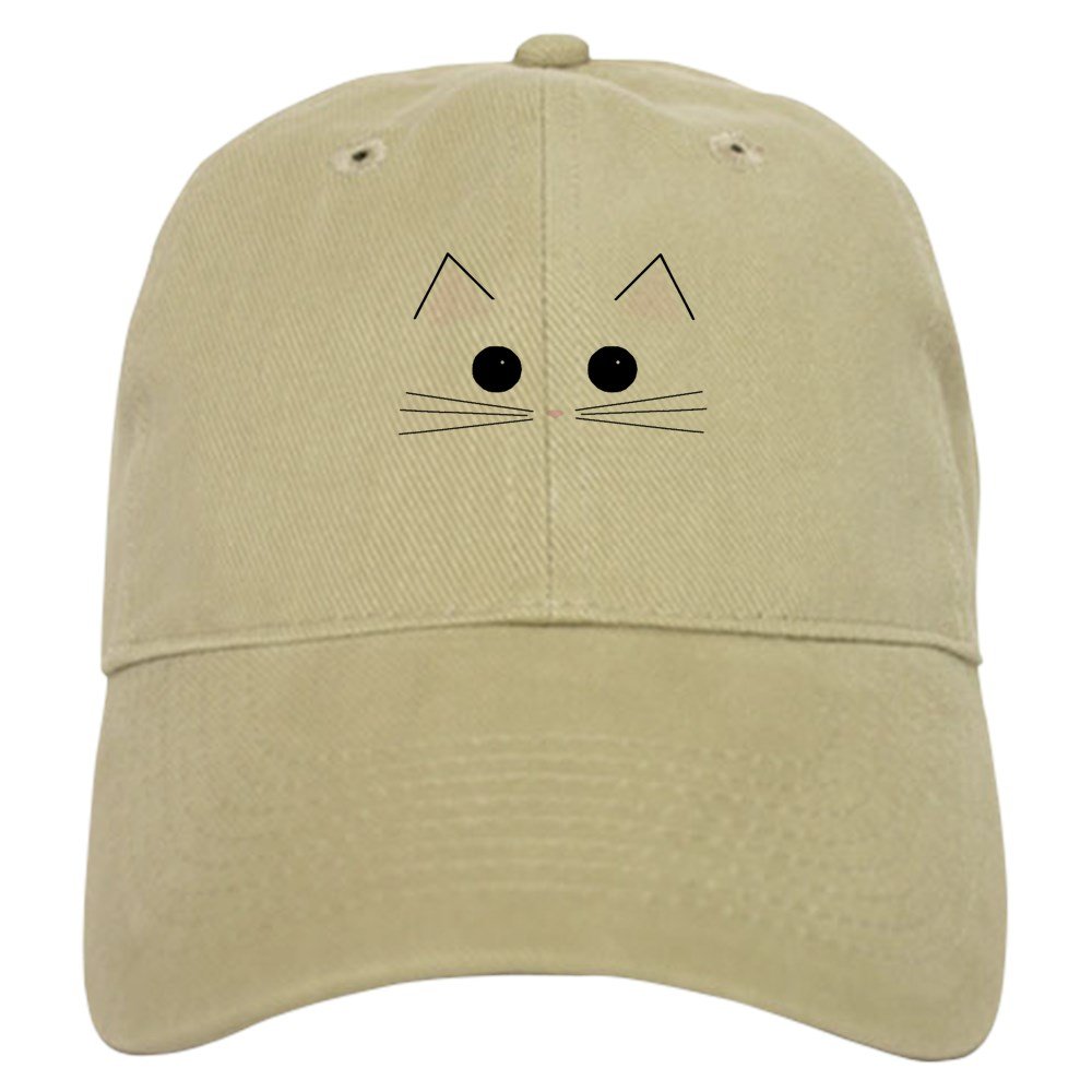Adjustable Kitty Face Baseball Cap - Cute Cat Design for Women & Men - Perfect for Casual Wear, Outdoor Activities & Gifts