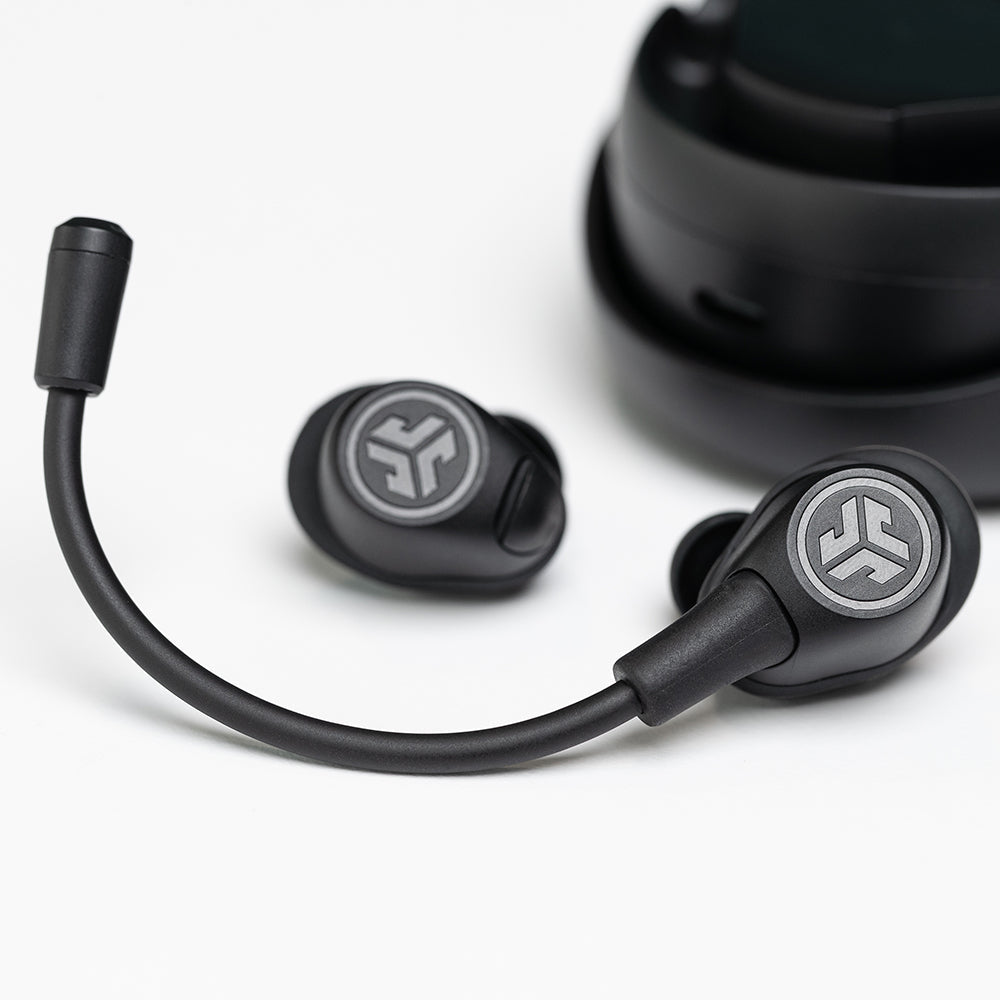 Wireless Earbuds with Noise Cancelling, Bluetooth 5.0 In-Ear Headphones - Black | Perfect for Workouts, Commuting & Office Use