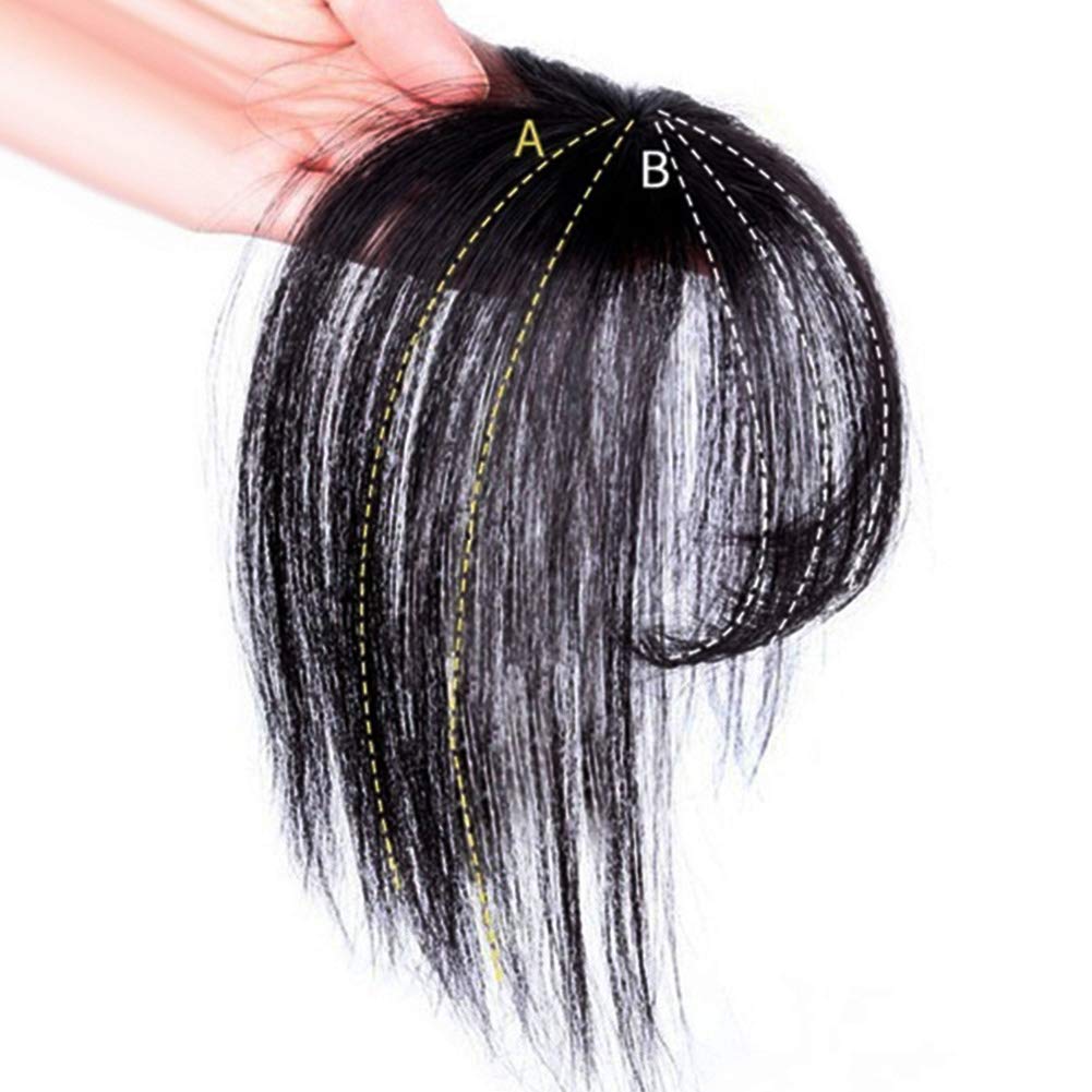 3D Air Fringe Ultra-Thin Seamless Fake Bang Wig Hair Extension - Dark Brown | Fashionable Hairpiece for Cosplay, Costume Parties & Daily Styling