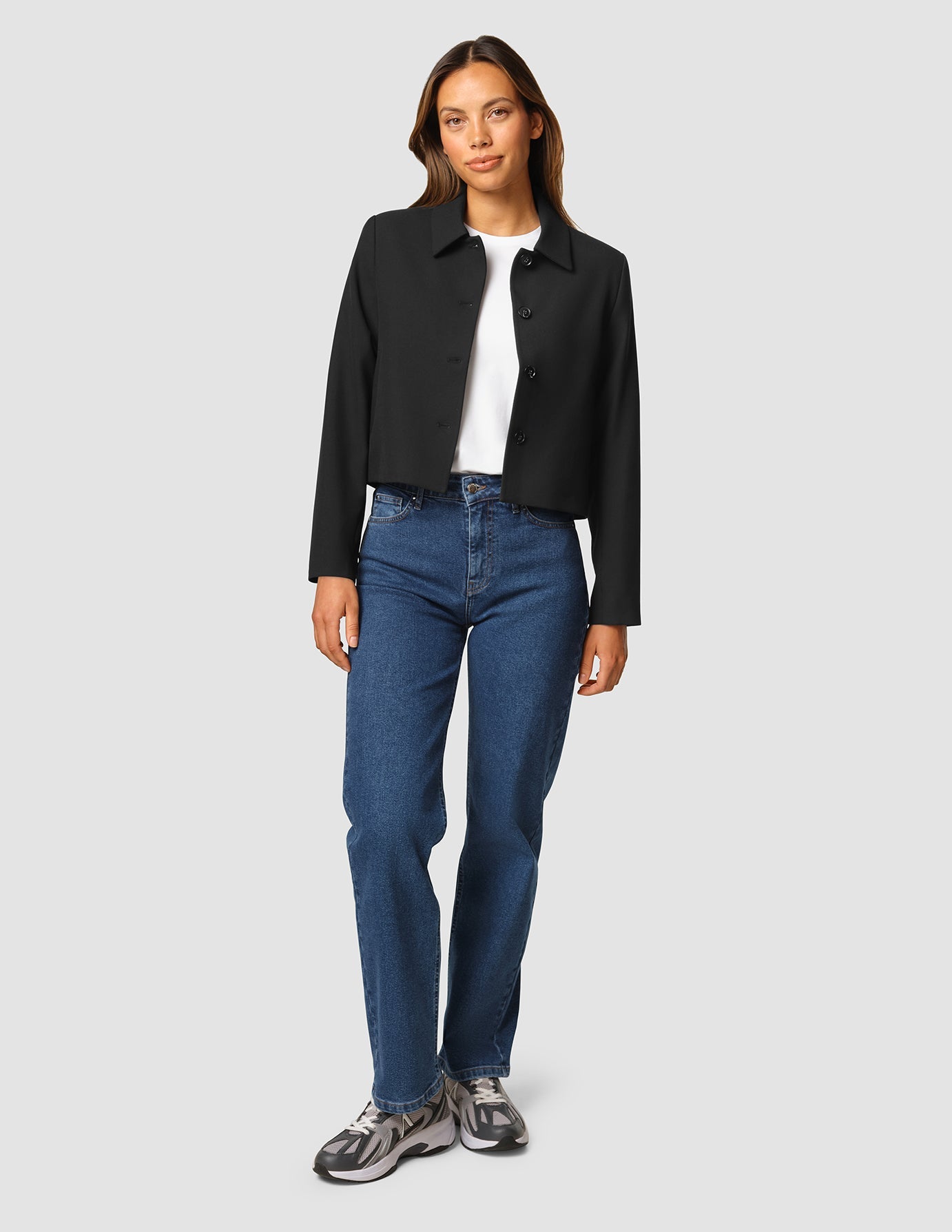 Serene Women's Short Jacket - Black Outerwear for Casual Wear & Outdoor Activities