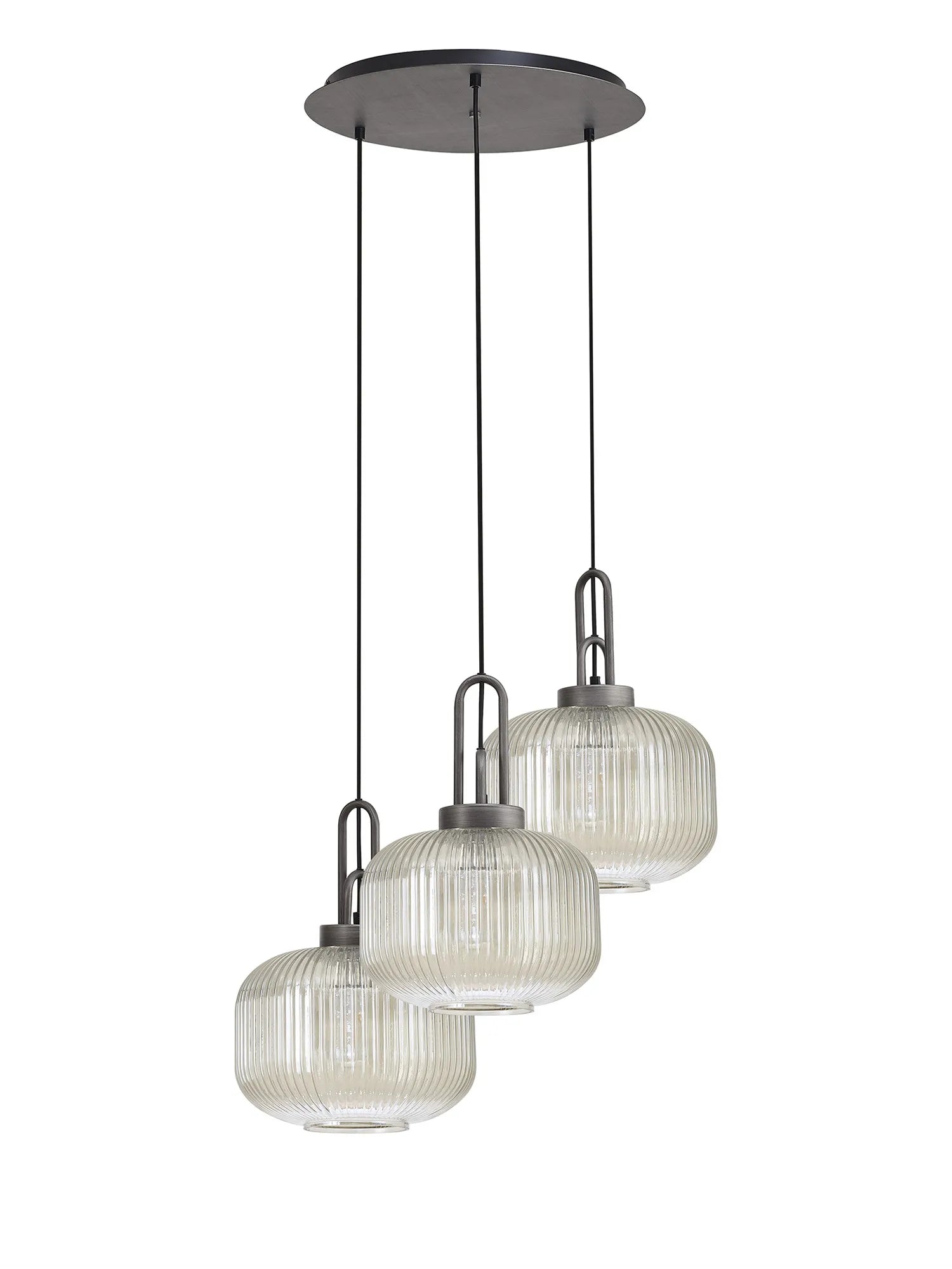 Stylish Cadiz 3-Light Cluster Pendant - Modern Ceiling Lighting Fixture for Dining Room, Kitchen Island & Living Room Decor