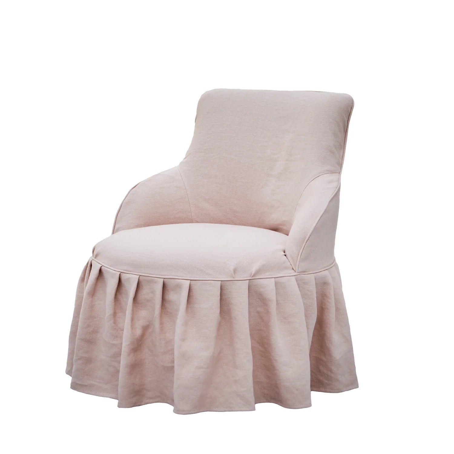 Anna Slipcovered Chair - Comfortable Upholstered Accent Chair with Removable Washable Cover, Perfect for Living Room, Bedroom, or Office