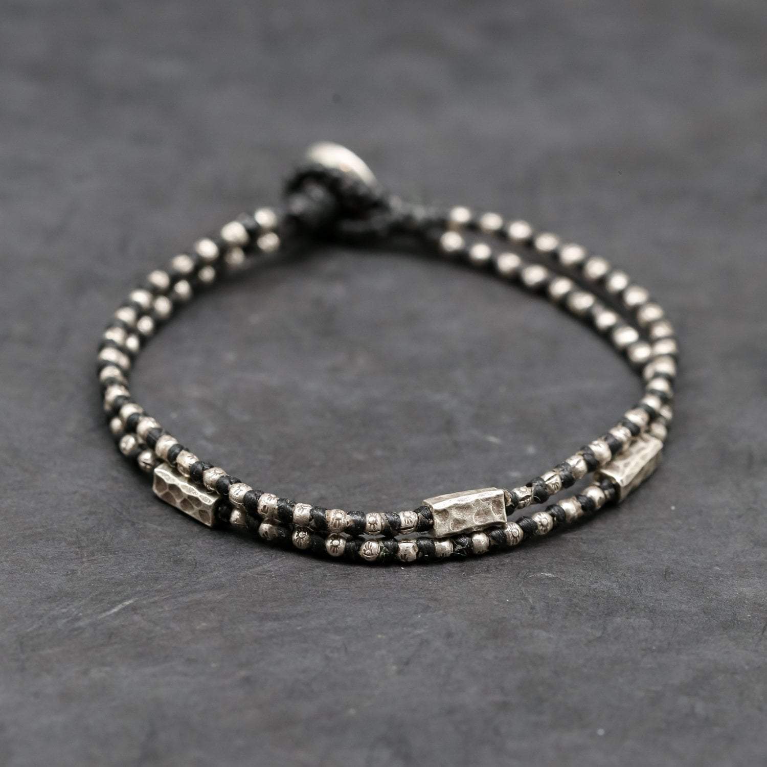 Authentic Hill Tribe Silver Bracelet for Men - Handmade Tribal Jewelry for Everyday Wear & Gifting - Perfect for Casual, Boho & Festival Outfits
