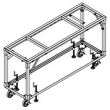 Aardwolf Premium Heavy-Duty Fabrication Workbench - Sturdy Metal Work Table for Welding, Woodworking & DIY Projects in Garage or Workshop