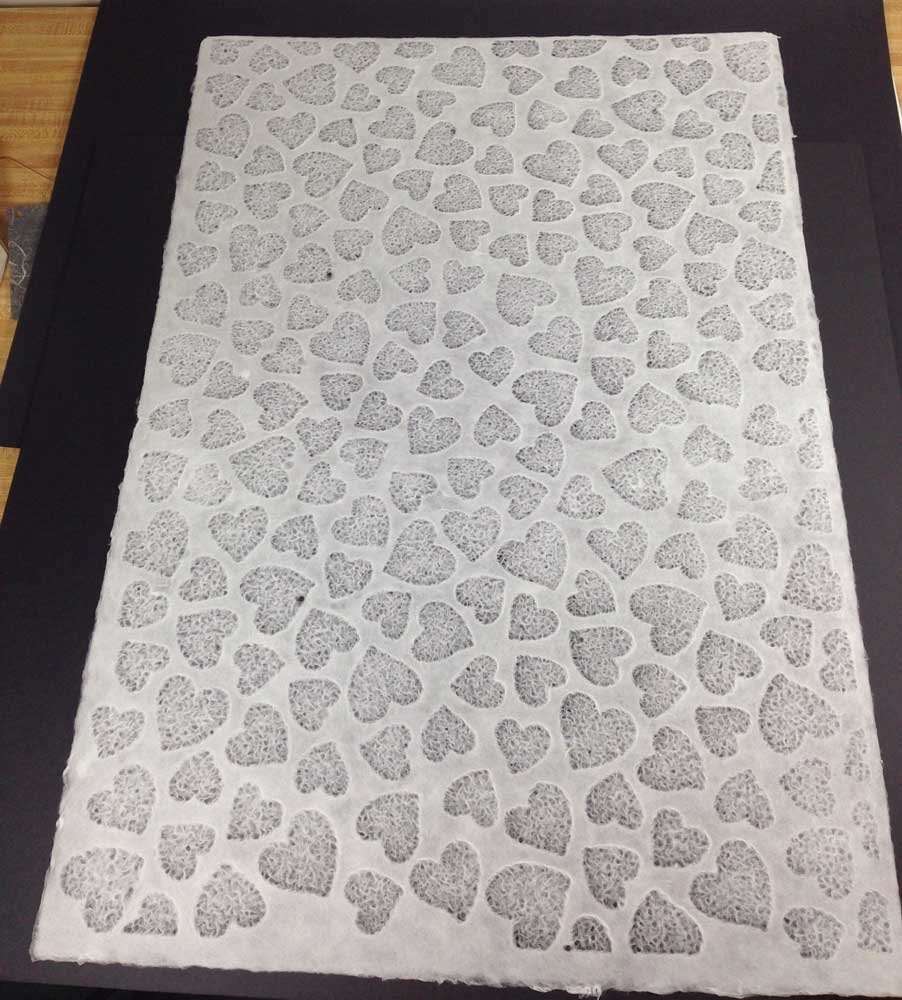 Heart Patterned Lace Paper - Decorative Scrapbooking & Card Making Supplies for DIY Crafts, Wedding Invitations, Gift Wrapping