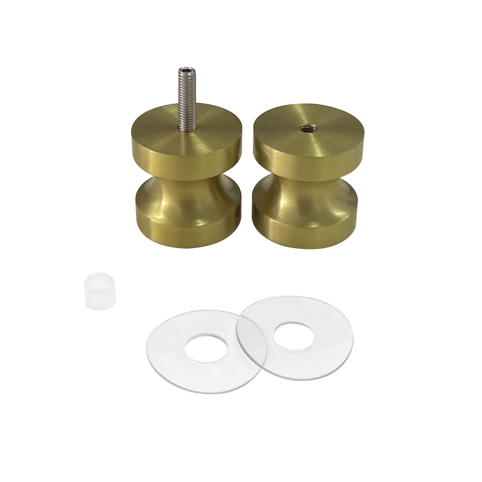 Brushed Gold SUS304 Shower Door Knob - Anti-Fingerprint Handle for Glass Shower Doors