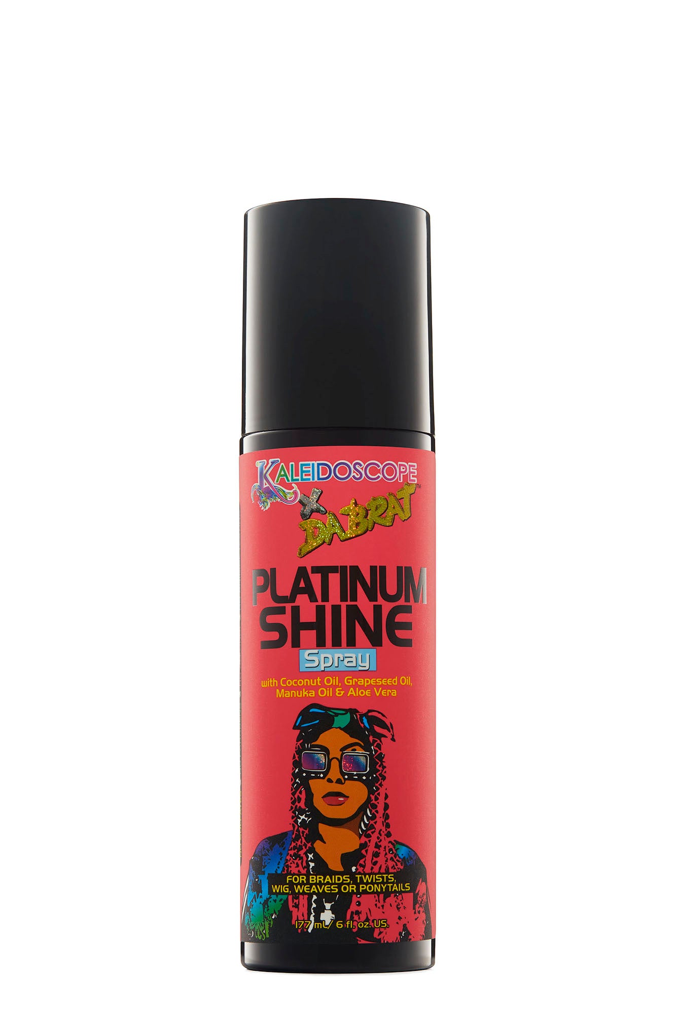 Da Brat Platinum Shine Hair Spray 6oz - Lightweight Hold & Shine Spray for All Hair Types - Perfect for Styling, Smoothing & Adding Glossy Finish