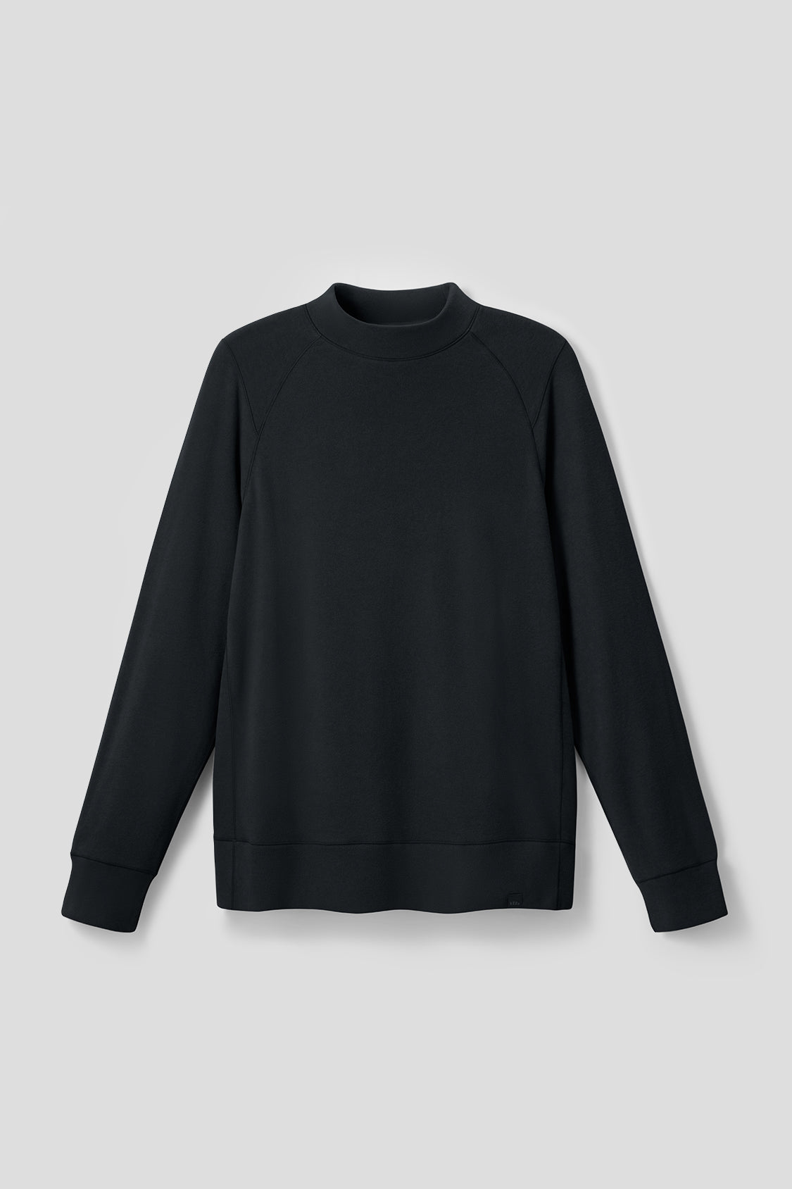 Cozy Fleece Women's Relaxed Mid Warmth Mock Neck Top - Soft Winter Layering Shirt for Casual Wear & Outdoor Activities