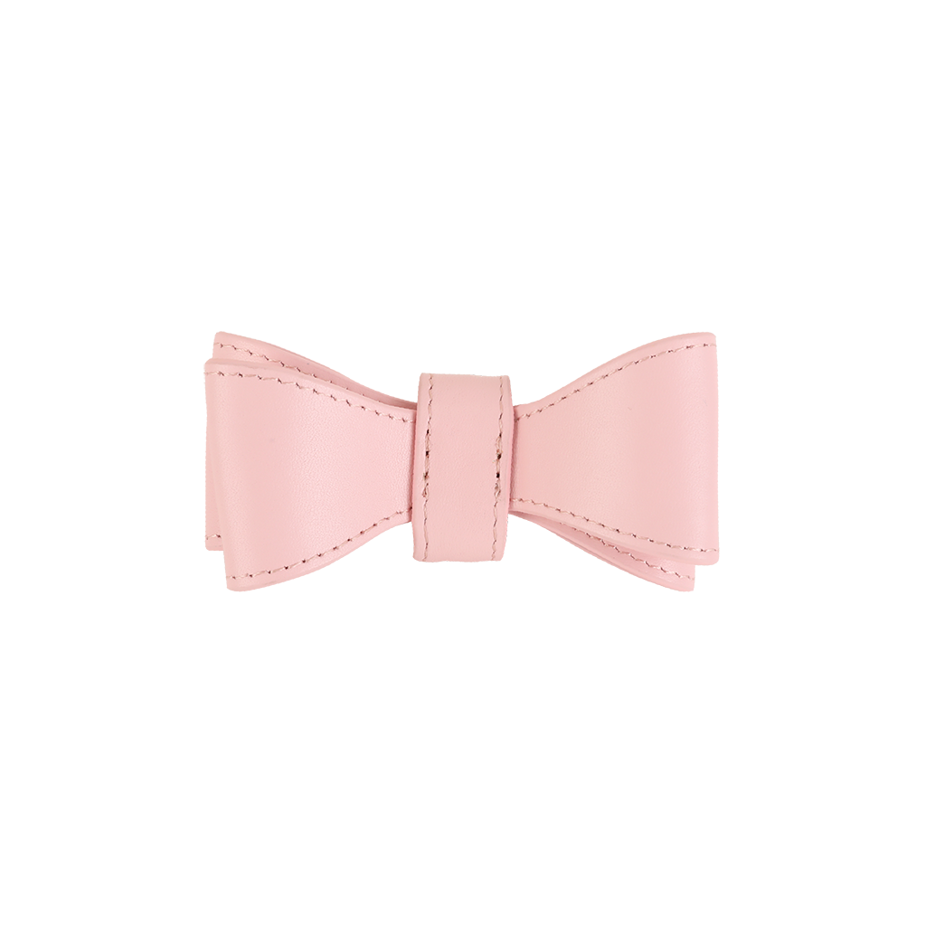Stylish Pink Leather Dog Bow Tie Collar Accessory for Small Medium Large Dogs - Perfect for Weddings, Parties & Photo Shoots