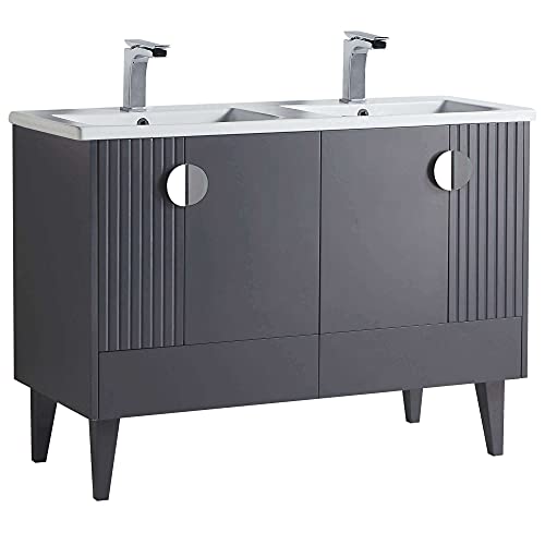 Rock Gray - Polished Chrome Handles