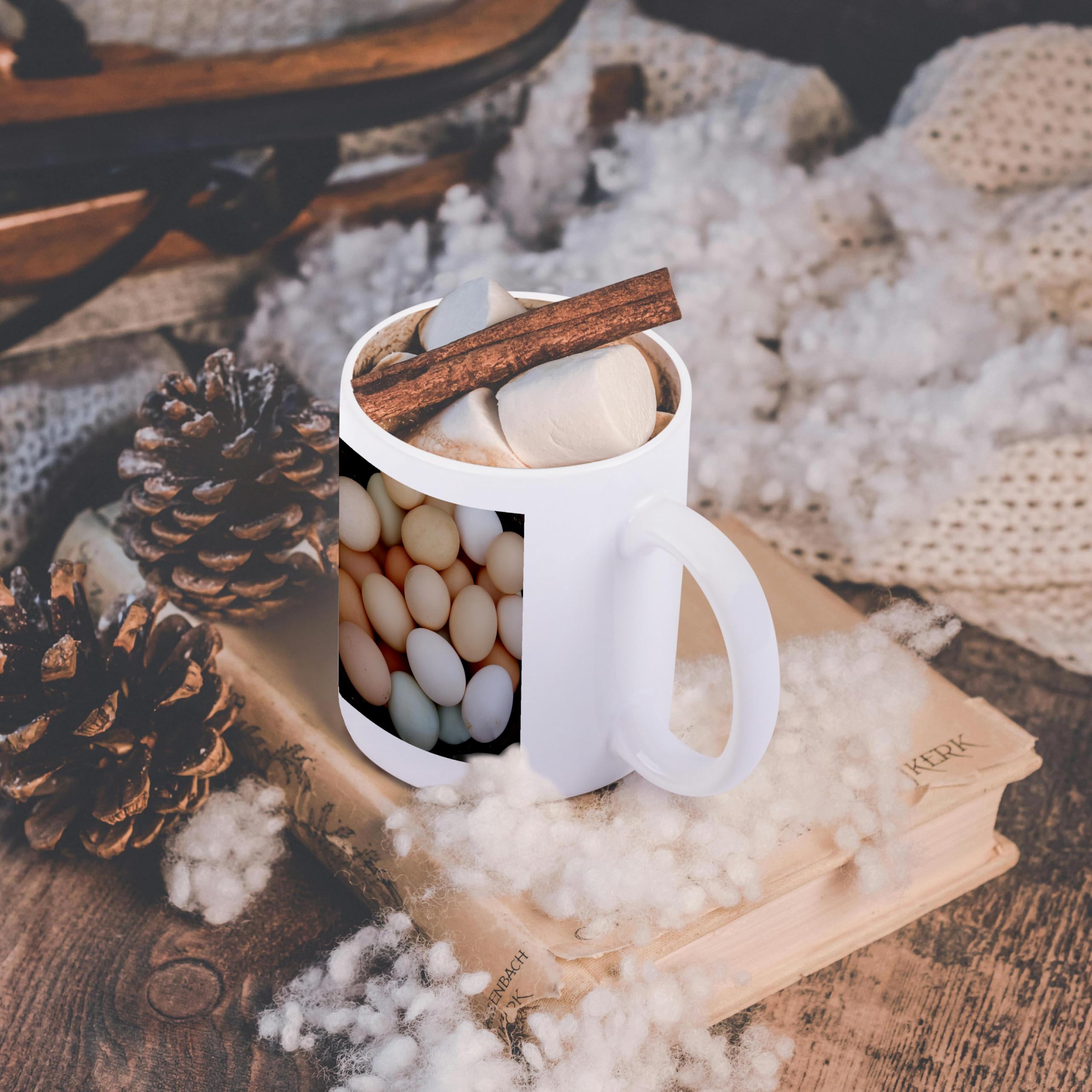 3D Rose Chicken Eggs Mug 11oz - Coffee Cup for Home & Office