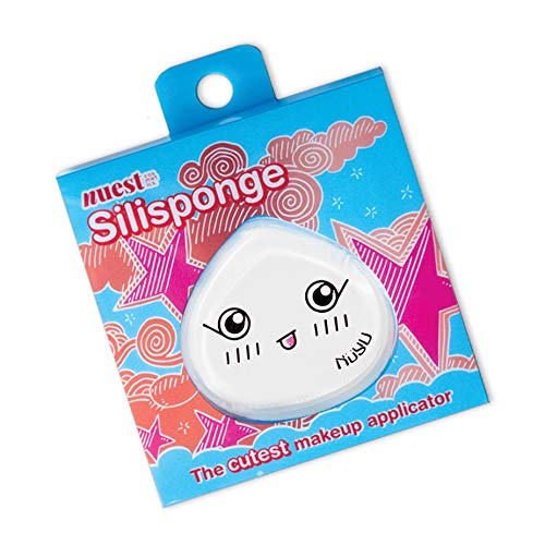 Nuest Cosmetics Silisponge Hypoallergenic Silicone Makeup Sponge - Easy to Clean & Reusable Makeup Blender for Flawless Foundation Application | Perfect for Travel & Daily Makeup Routine