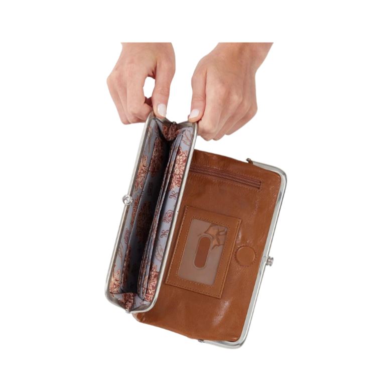 HOBO Lauren Clutch Wallet - Stylish Leather Crossbody Purse for Women | Perfect for Evening Out, Party & Travel Accessories