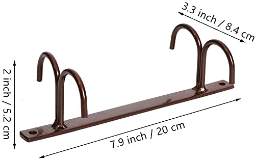 Under Cabinet Mug Hooks Set of 3 - Space Saving Coffee Cup Holder & Drying Rack - Black Kitchen Organizer for Bar, Home & Office Use