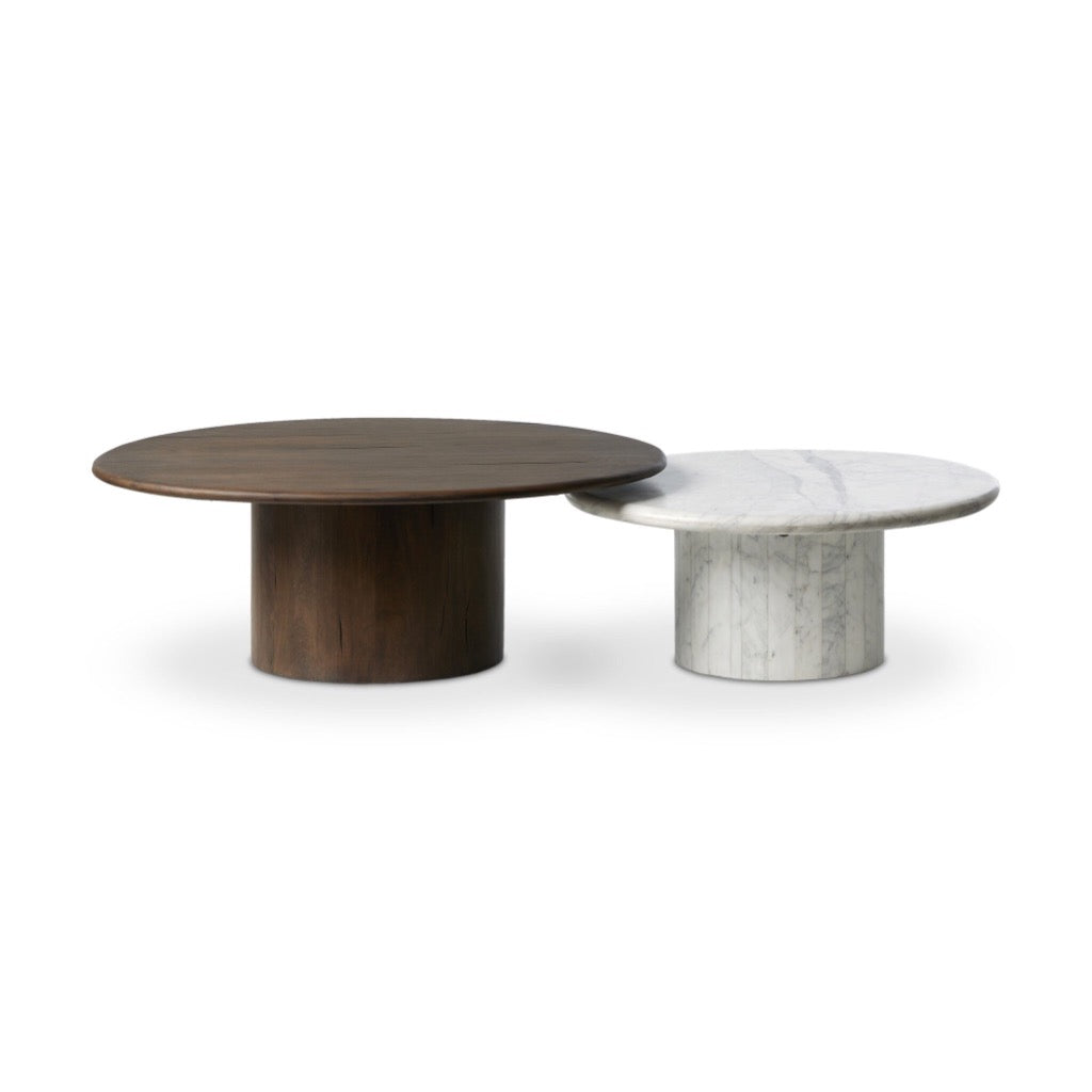 Stuart Nesting Coffee Tables Set - Mix & Match Modern Side Tables for Living Room, Office & Small Spaces - Perfect for Coffee, Books & Decor