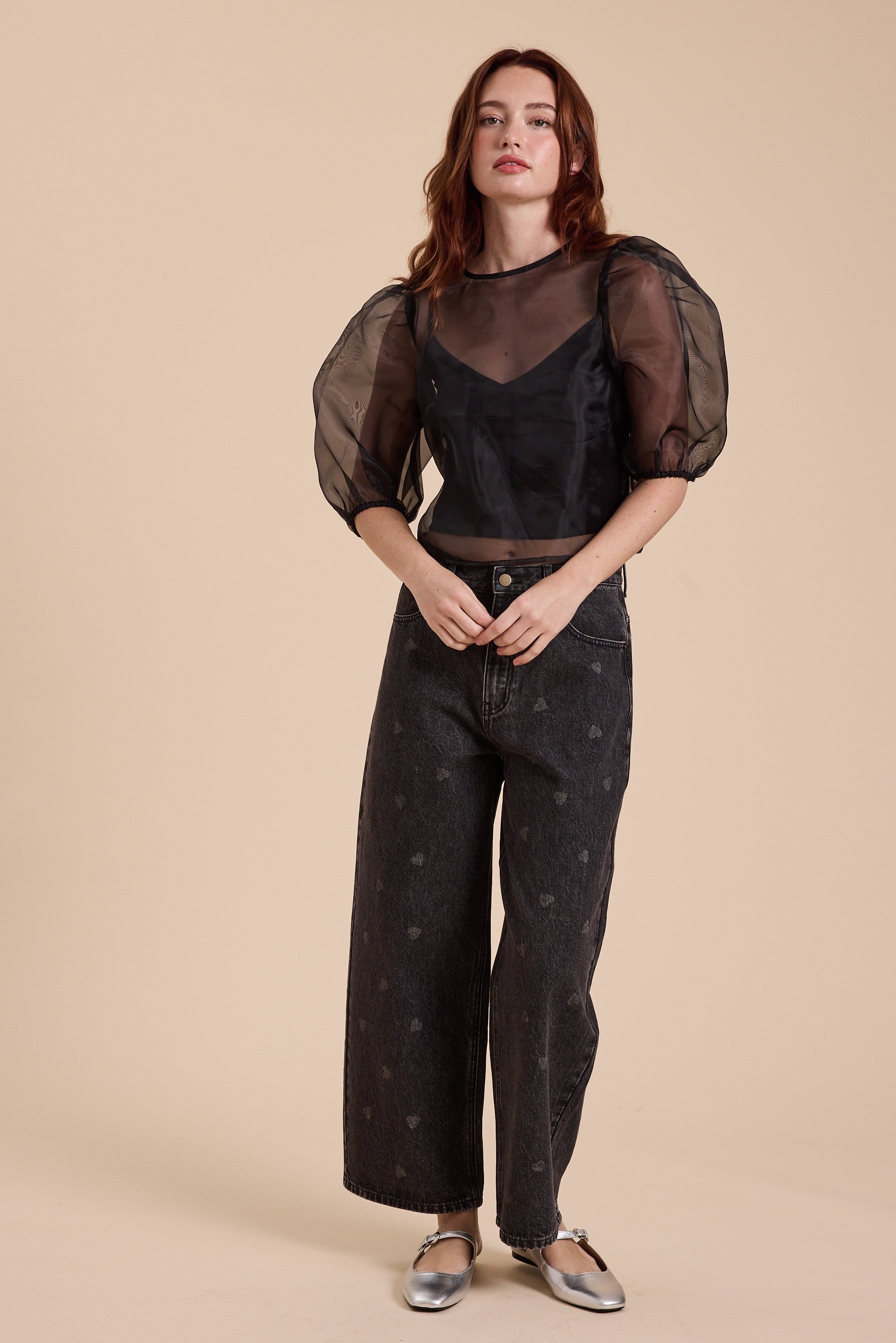 Heart to Heart Denim Jeans for Women - Classic Black High Waist Skinny Jeans | Perfect for Casual Wear, Date Nights & Office Outfits