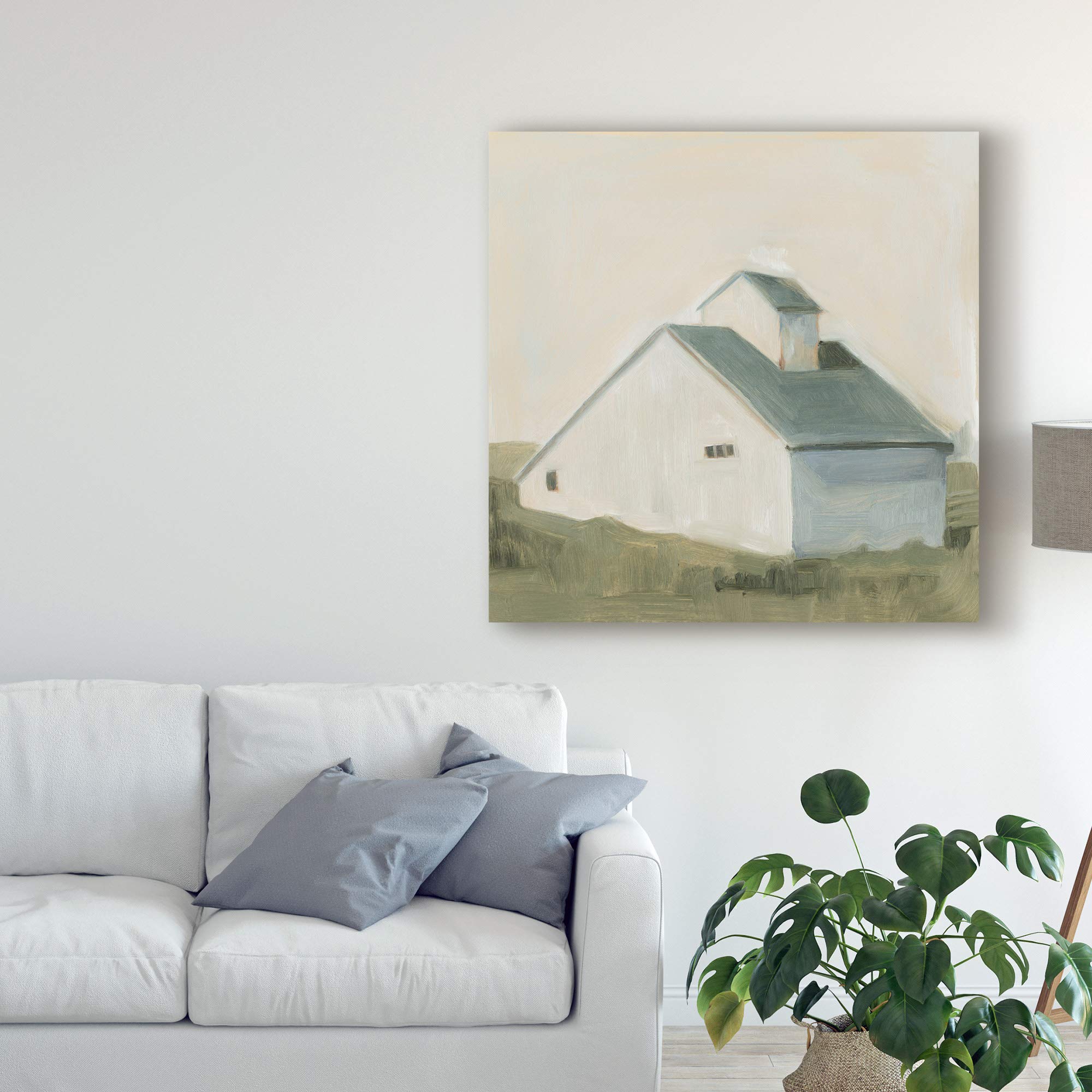 Emma Scarvey Serene Barn I 18x18 Fine Art Print - Perfect for Home Decor, Office & Living Room Wall Art
