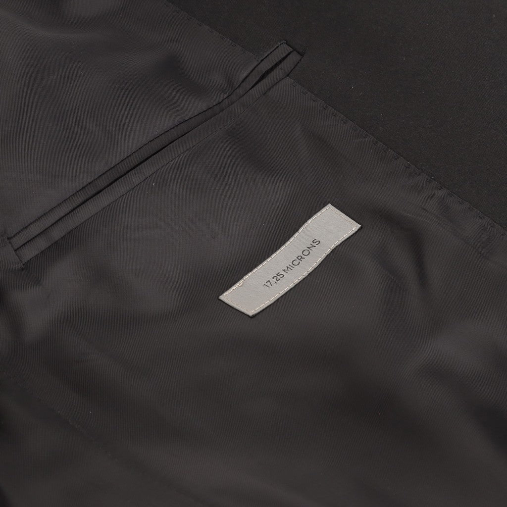 Corneliani Men's Black Twill Leader Event Suit - Premium Business Formal Wear for Weddings, Meetings & Special Occasions