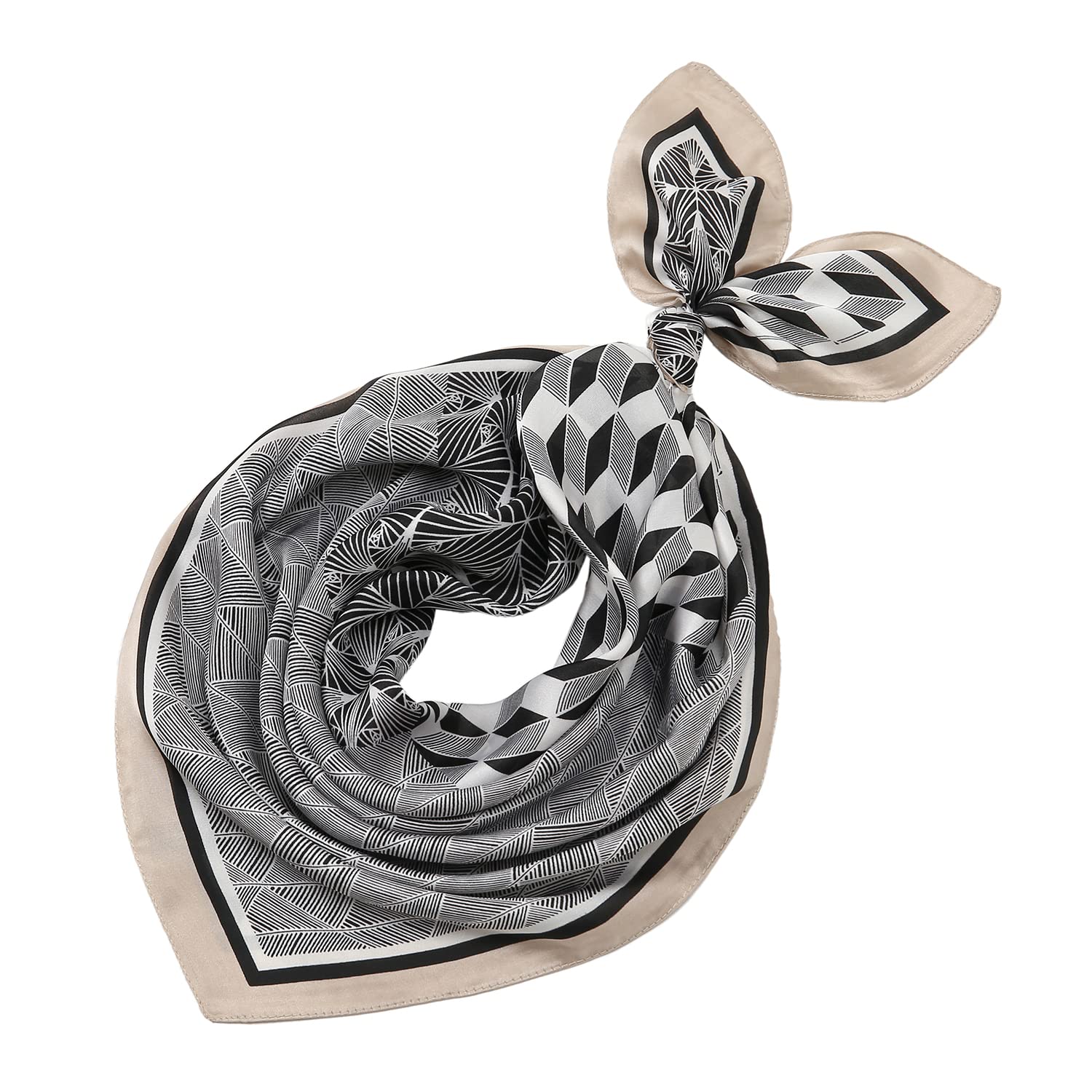 RIIQIICHY Women's Satin Silk Hair Scarf - 27.5