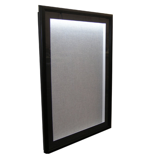Deep Designer Wood Shadowbox Swing Frames with Cork Board & Interior Lighting - 12 Sizes for Wall Decor, Home Office, Gallery Display & Picture Frames