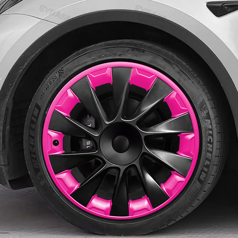Tesla Model Y 20 Inch Induction Wheel Rim Protector - ABS All-in-One Mecha Style Rim Case | Perfect for Road Trips, City Driving & Off-Road Protection