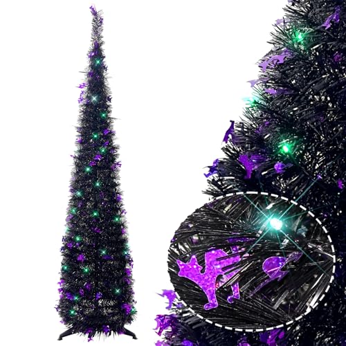 5ft Black & Purple Cat
