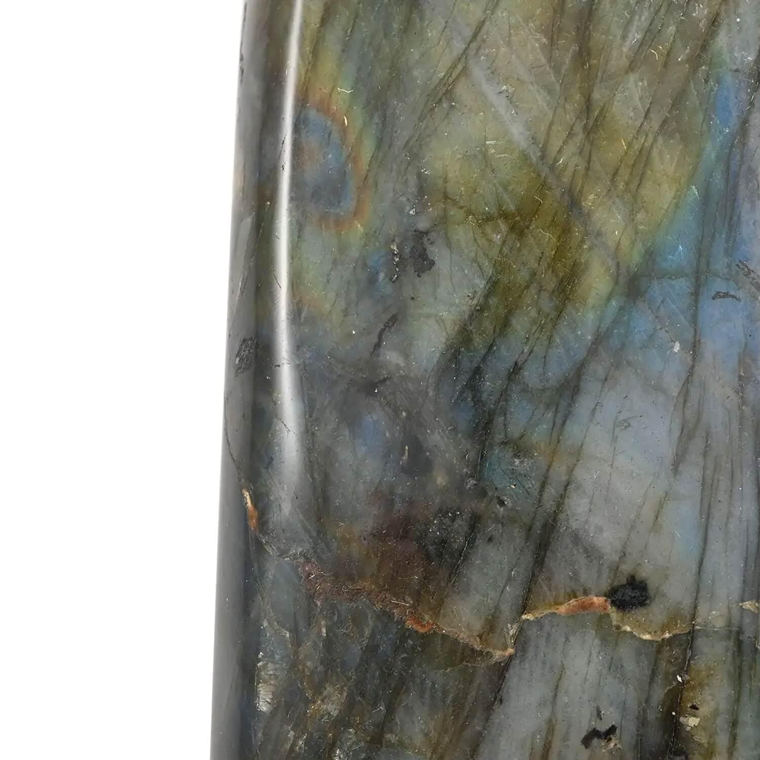 Labradorite Free Form Figurine - 2780 Ct Natural Stone Home Decor, Tabletop & Living Room Decoration, Unique Gift Idea for Housewarming & Spiritual Healing