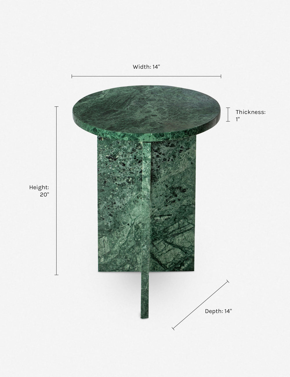 Biagio Round Side Table - Modern End Table for Living Room, Bedroom & Office - Small Accent Table with Sturdy Metal Base - Perfect for Coffee, Books & Decor