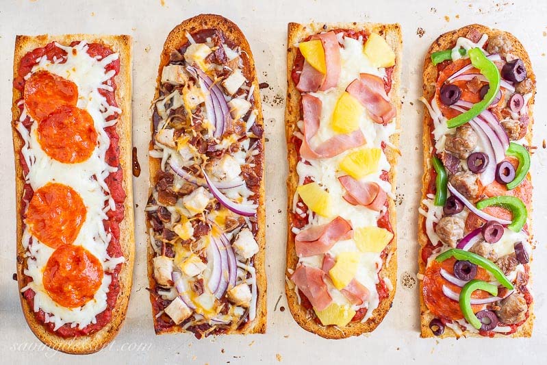 French Bread Pepperoni Pizzas - 4 Pack (6 Count, 32.4 oz Each) - Pork, Chicken & Beef Topped with Pizza Sauce - Preservative-Free Crust - Ready Set Gourmet Donate a Meal Program - Perfect for Quick Meals, Parties & Family Dinners