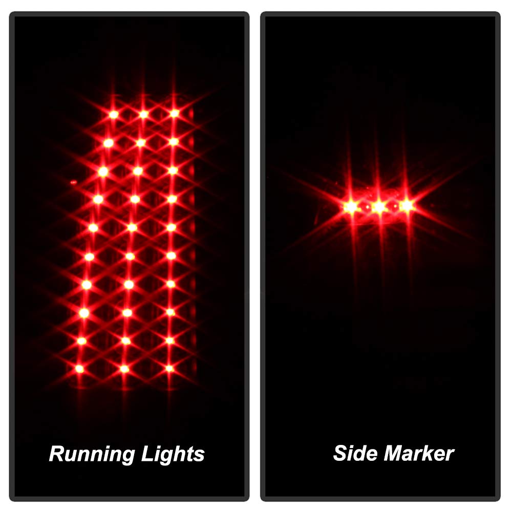 Euro LED Style Tail Lights for Chevy Silverado 1500/2500/3500 & GMC Sierra 1500/2500/3500 (1999-2006) - Brake Lights, Rear Lamps - Upgrade for Night Driving & Enhanced Safety