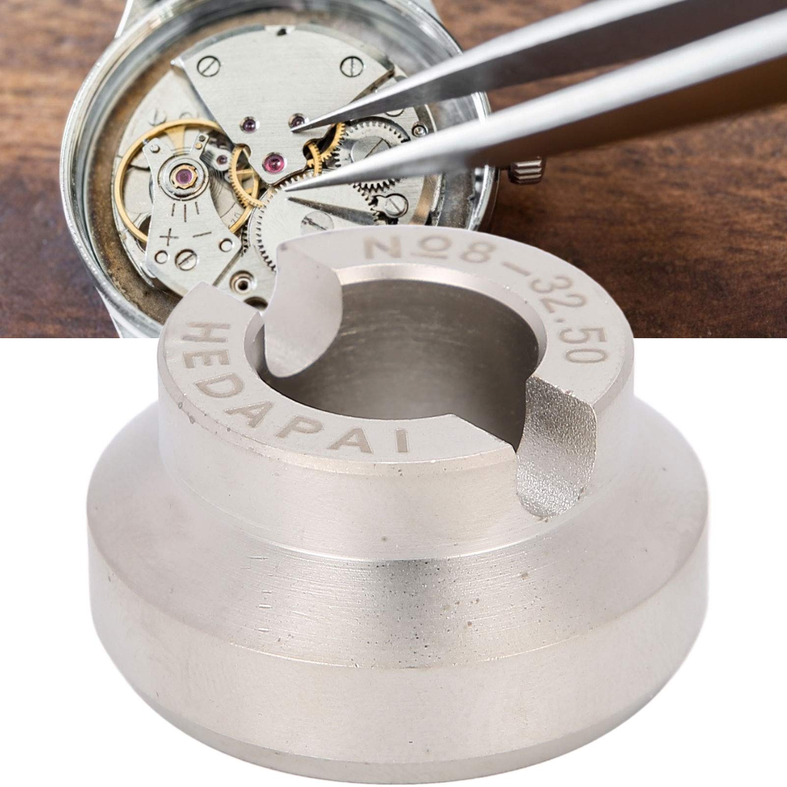 Professional 32.5mm Watch Case Back Opener Die - Precision Watch Repair Tool for Watchmakers & Jewelers | Watch Back Cover Remover with Screw Claw Design | Perfect for Watch Maintenance, Battery Replacement & Professional Watchmaking Accessories