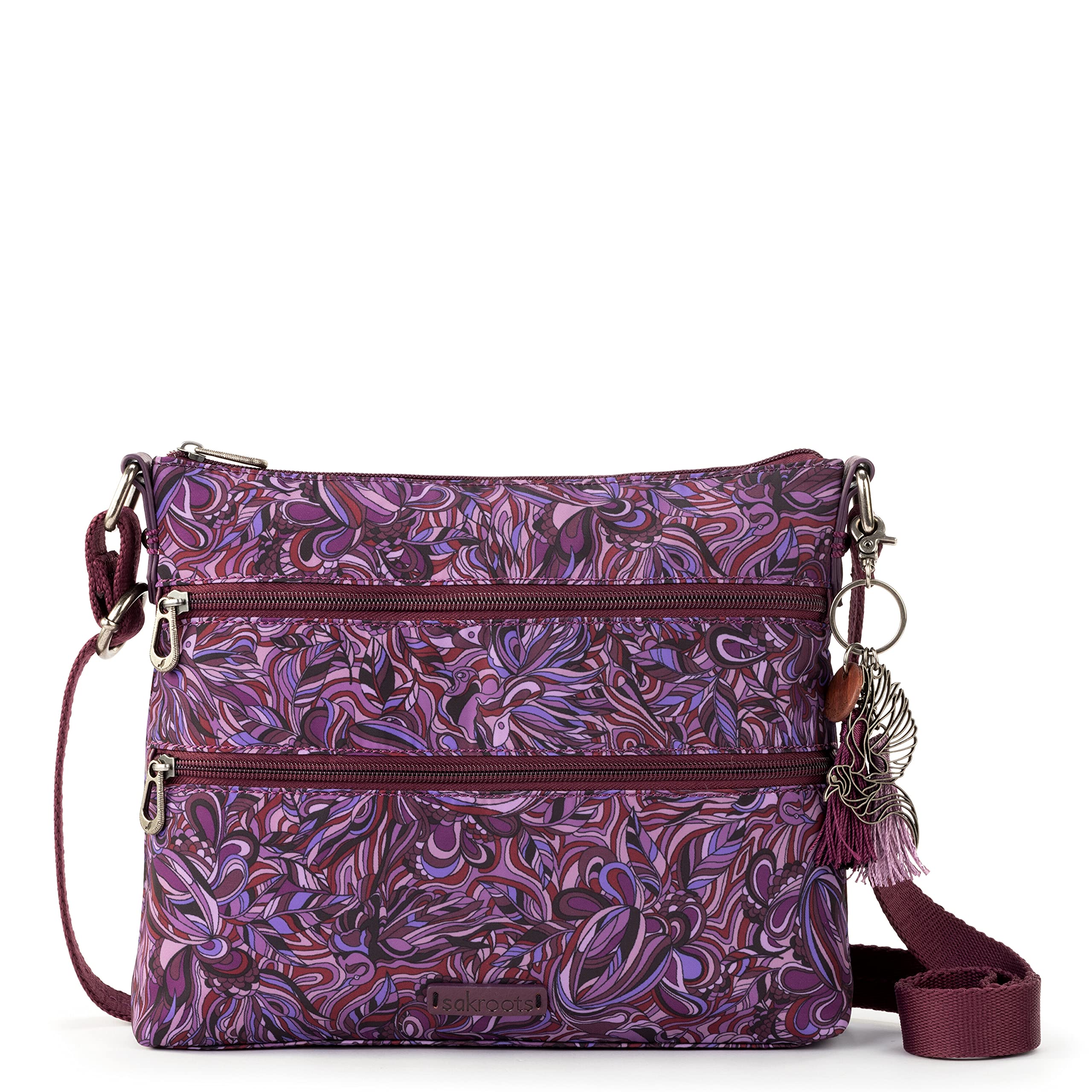 Sakroots Eco-Friendly Crossbody Bag for Women - Lightweight & Stylish Twill Shoulder Purse - Perfect for Travel, Work & Everyday Use